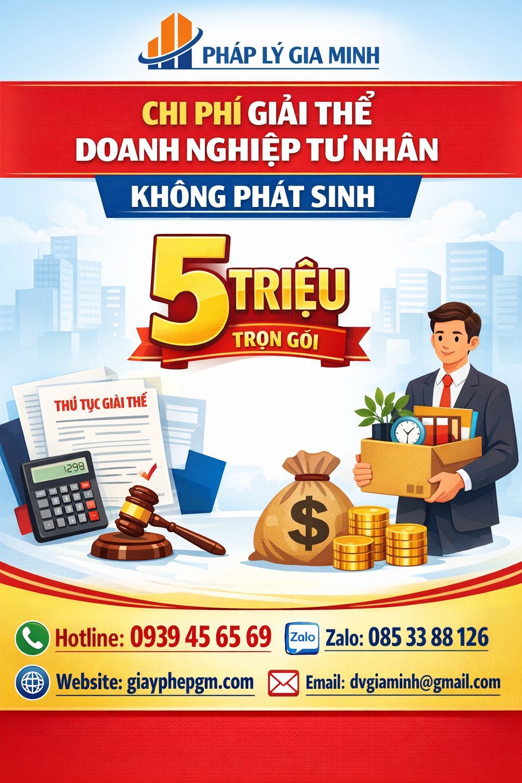 Bảng giá giải thể doanh nghiệp tư nhân trọn gói tiết kiệm chi phí 