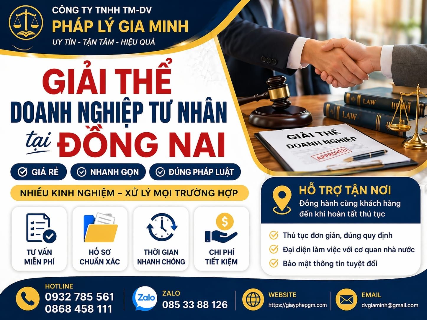 Dịch vụ giải thể doanh nghiệp tư nhân Đồng Nai hỗ trợ trọn gói