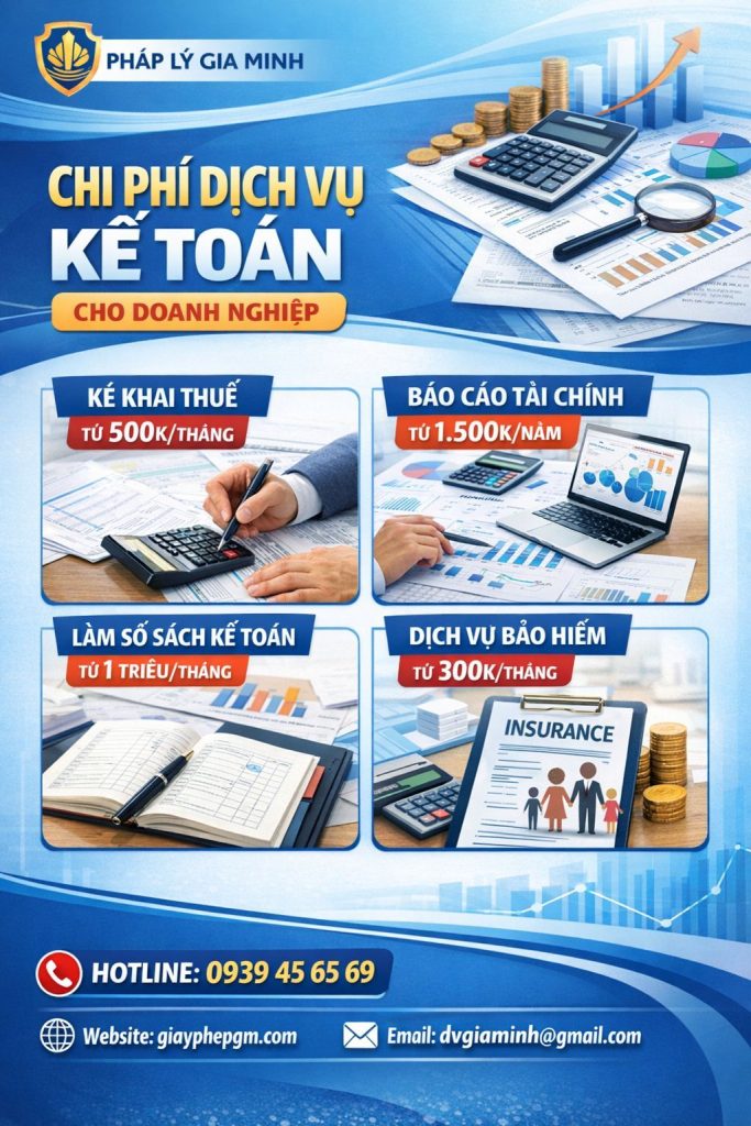 dịch vụ kế toán cho công ty sản xuất chuyên nghiệp