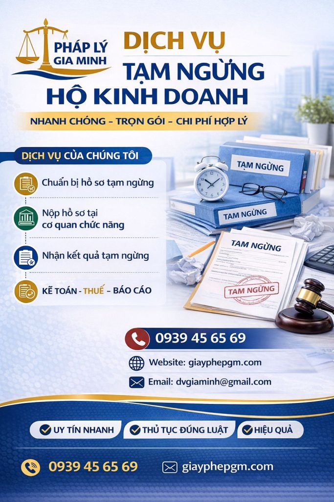 Dịch vụ tạm ngừng hộ kinh doanh tại Lâm Đồng