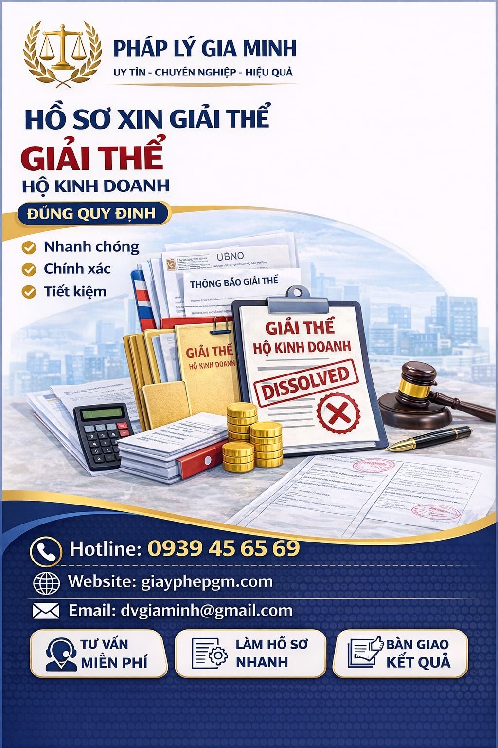 Dịch vụ giải thể công ty tại Bà Rịa Vũng Tàu