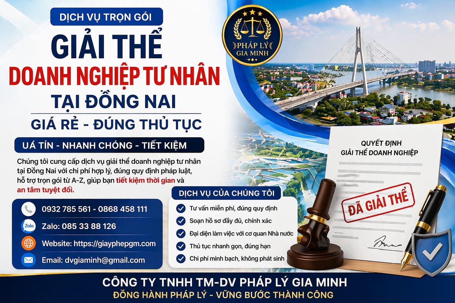 Hồ sơ giải thể doanh nghiệp tư nhân tại Đồng Nai đầy đủ