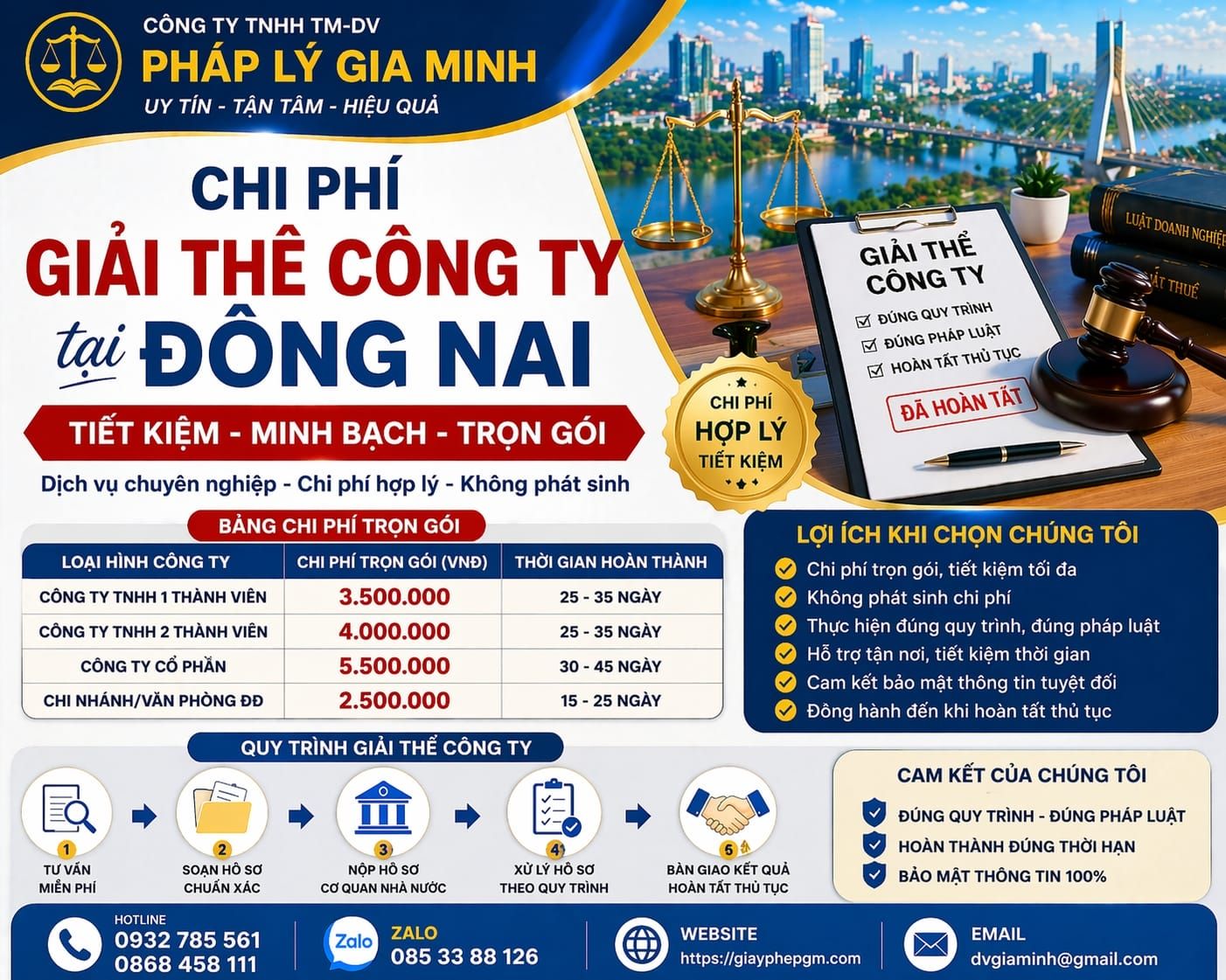 Chi phí giải thể công ty chưa quyết toán thuế tại Đồng Nai