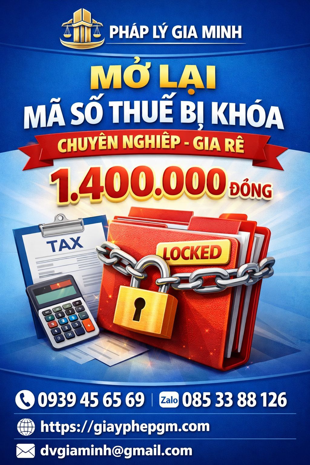 Mở lại mã số thuế tại Long An – Giải pháp khôi phục hoạt động doanh nghiệp nhanh chóng, đúng luật 4 Chi phí khôi phục mã số thuế bị khóa