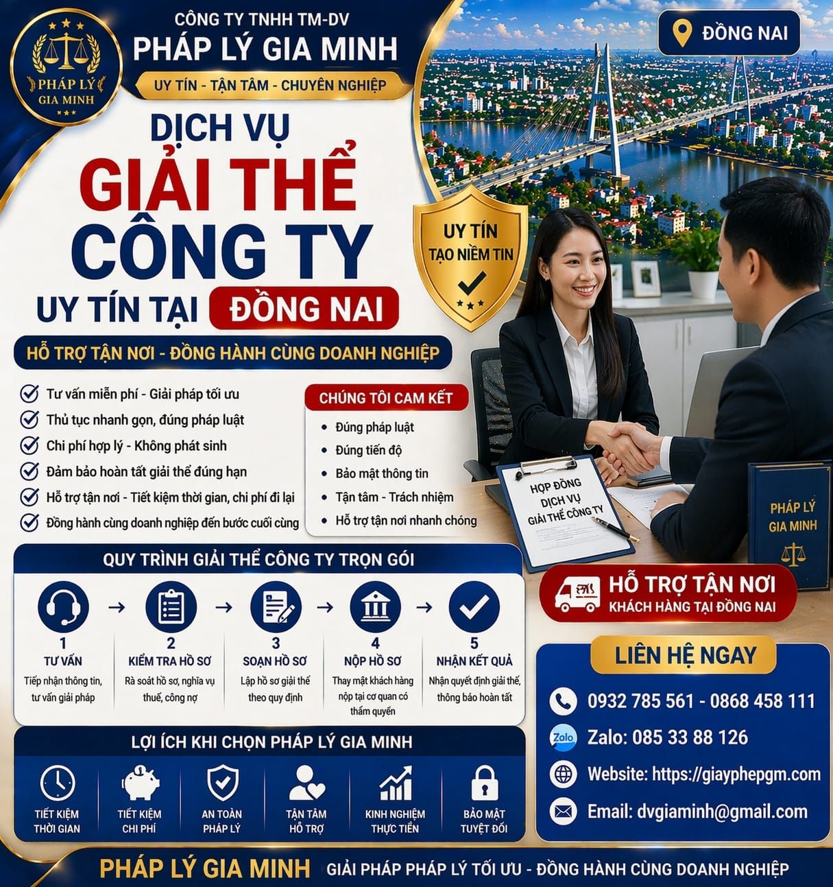 Dịch vụ đóng công ty TNHH 2 thành viên tại Đồng Nai nhanh gọn