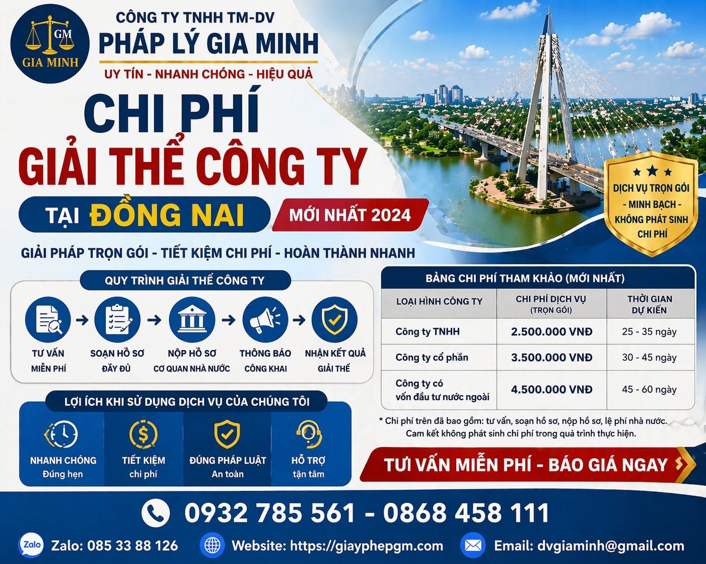 Dịch vụ đóng doanh nghiệp tư nhân tại Đồng Nai giá rẻ trọn gói