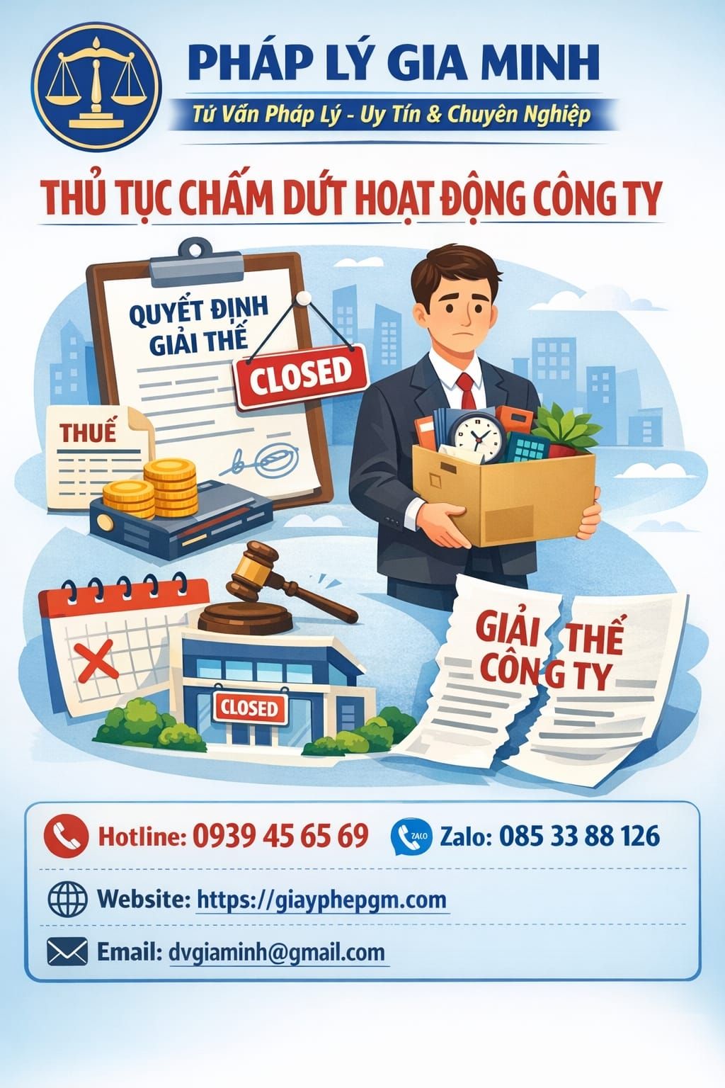 Dịch vụ giải thể VPĐD tại Đà Nẵng nhanh chóng