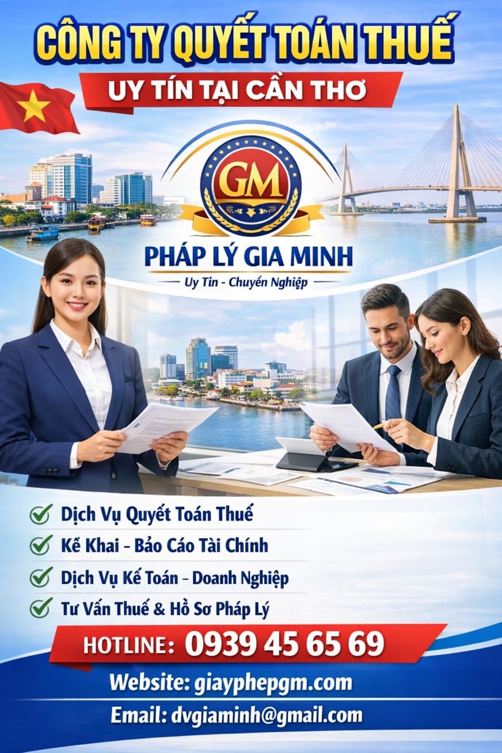 Dịch vụ kế toán thuế trọn gói tại Cần Thơ đúng quy định