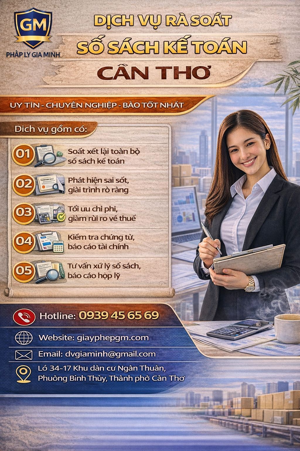 Dịch vụ kế toán thuế trọn gói tại Cần Thơ nhiều kinh nghiệm