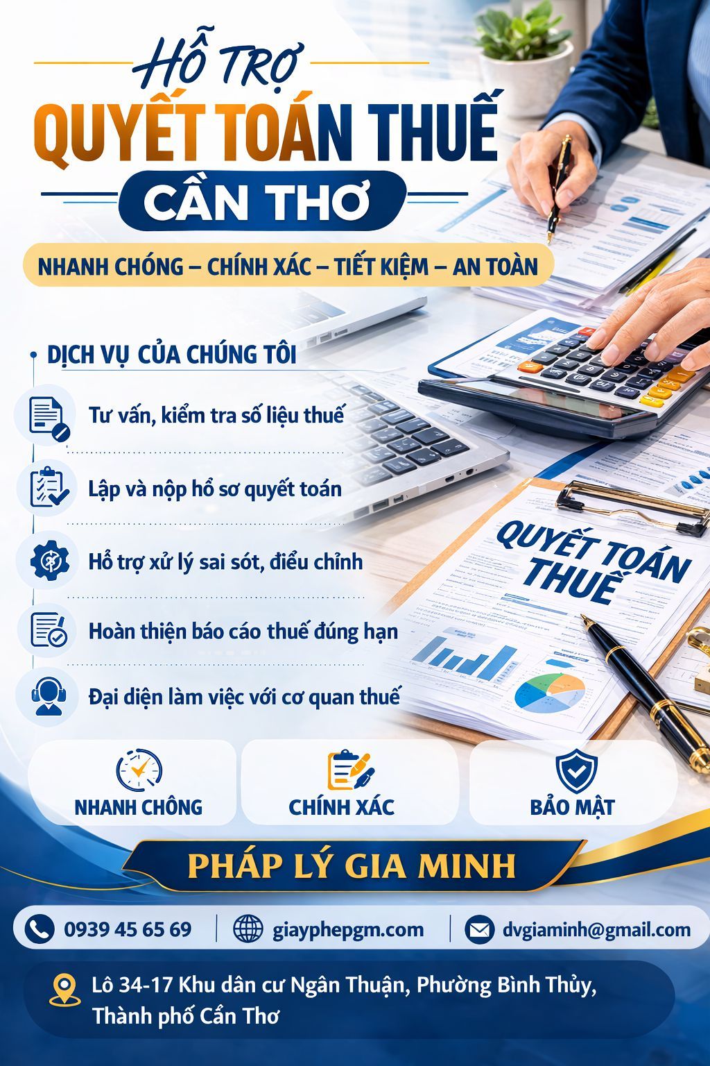 Dịch vụ thuê kế toán ngoài tại Cần Thơ trọn gói