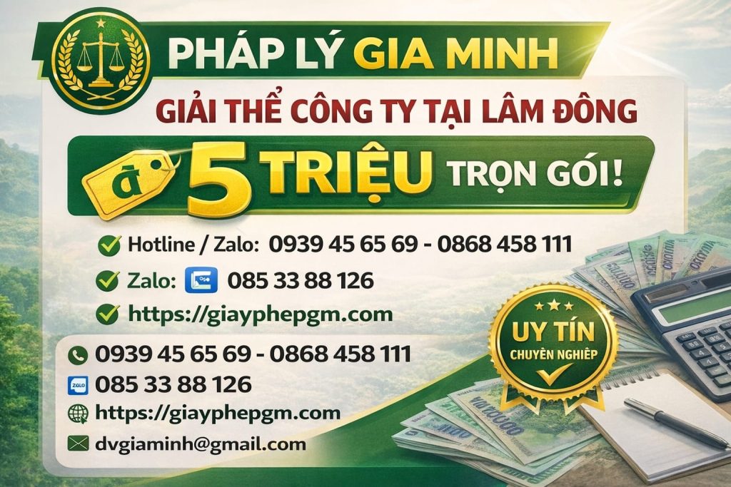 giải thể doanh nghiệp tại lâm đồng khi không còn hoạt động