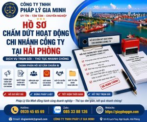hồ sơ giải thể chi nhánh công ty tại hải phòng