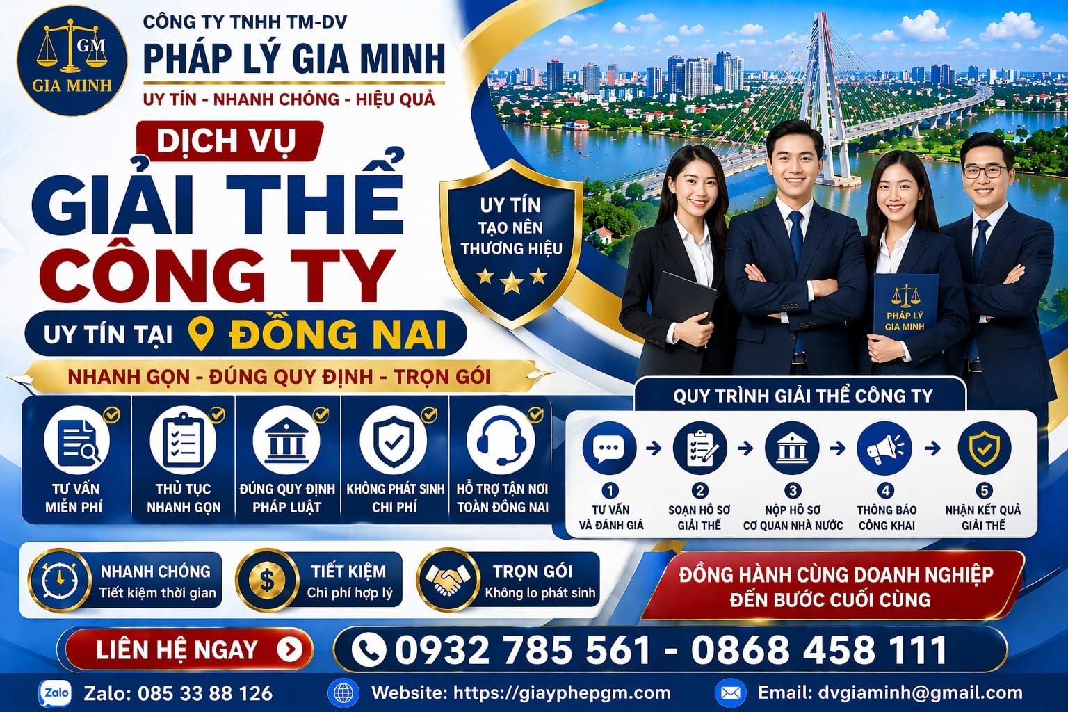 Hồ sơ giải thể công ty chưa quyết toán thuế tại Đồng Nai đầy đủ