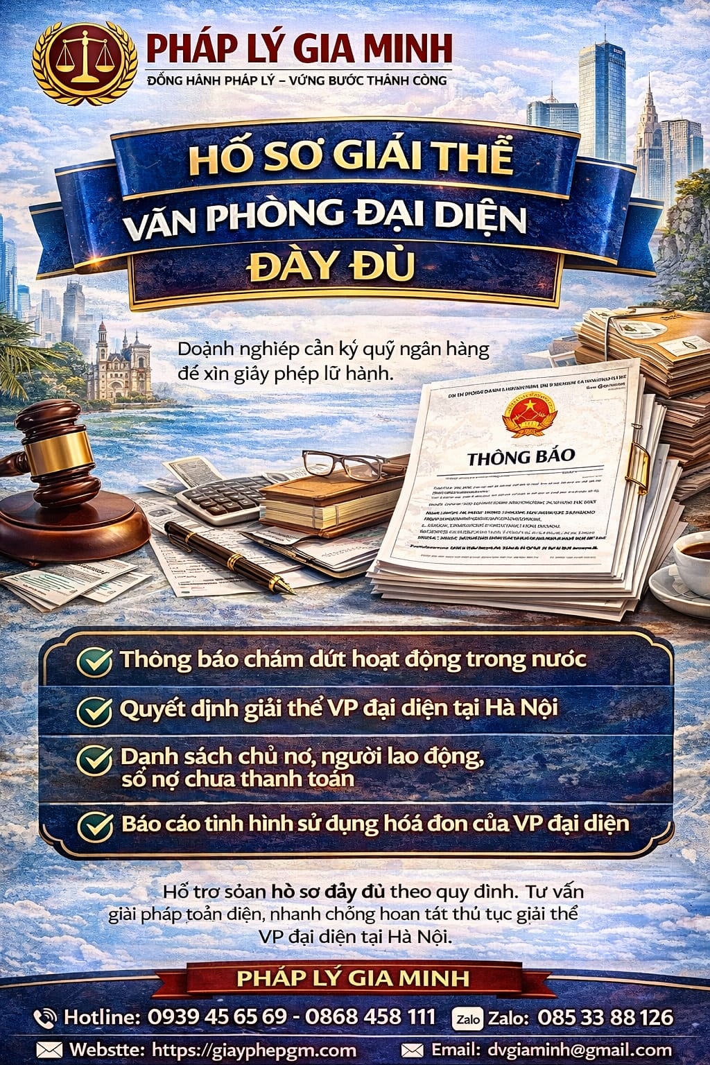 Hồ sơ giải thể văn phòng đại diện tại Đà Nẵng