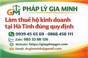 kế toán thuế hộ kinh doanh tại hà tĩnh