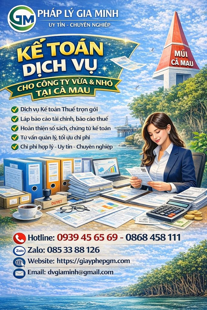 kế toán trọn gói cho doanh nghiệp tại cà mau