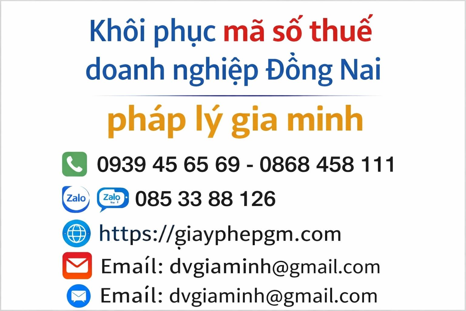 Mở lại mã số thuế tại Đồng Nai nhanh chóng