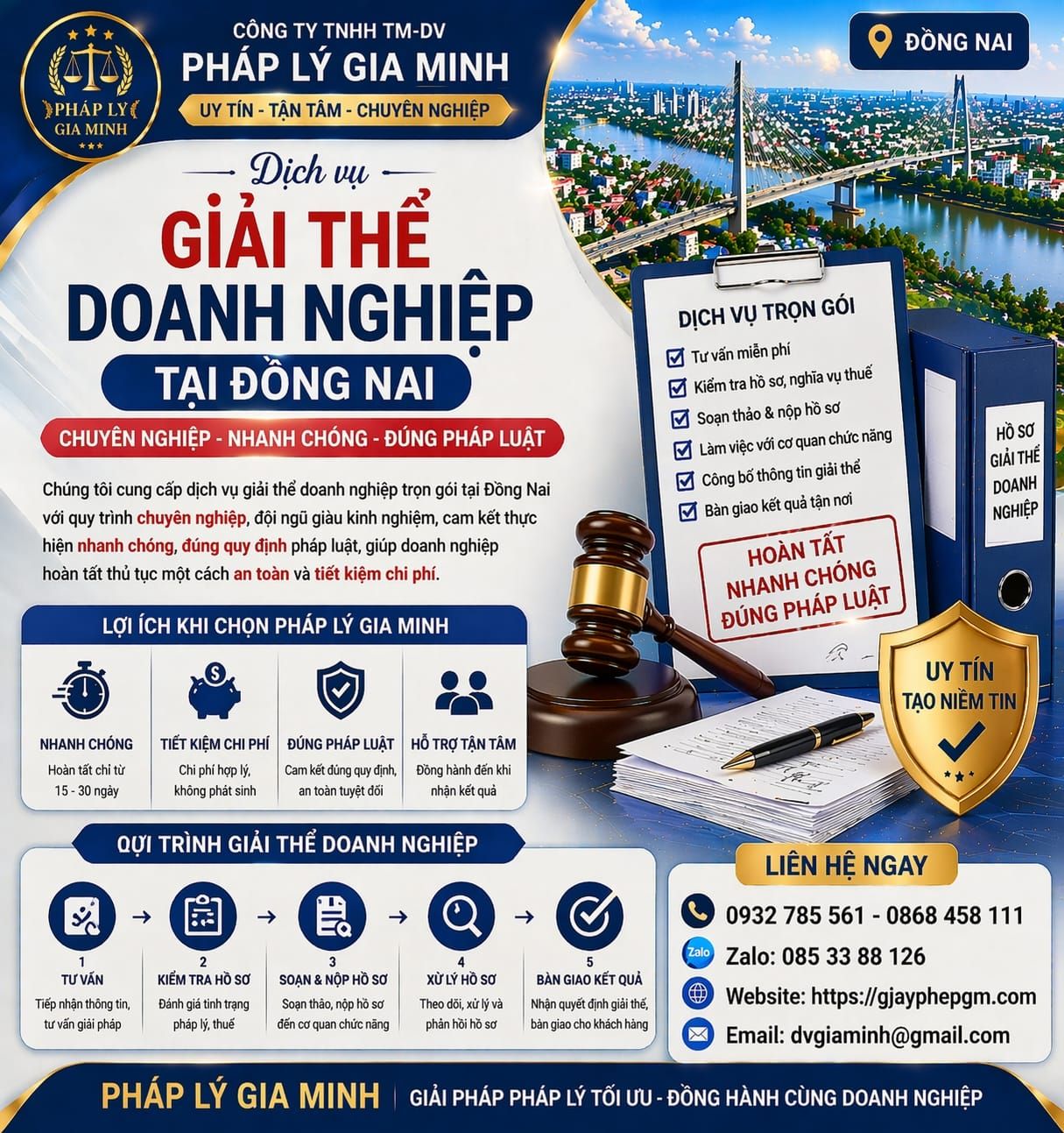 Quy trình giải thể công ty chưa quyết toán thuế tại Đồng Nai mới nhất