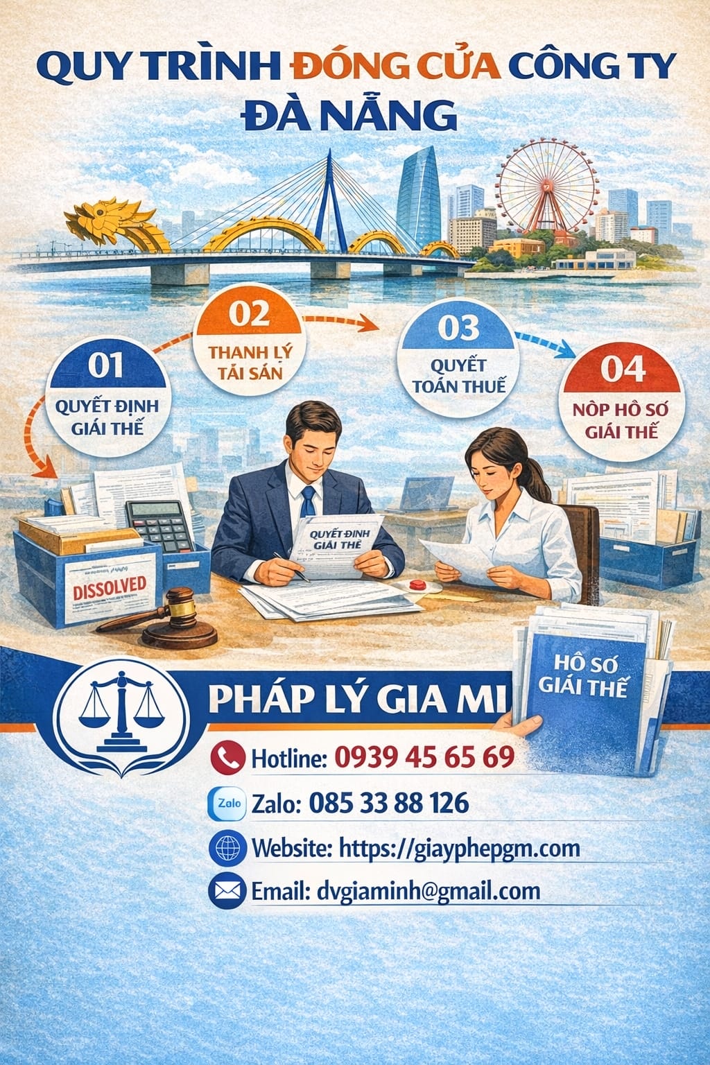 Quy trình giải thể công ty tại Đà Nẵng
