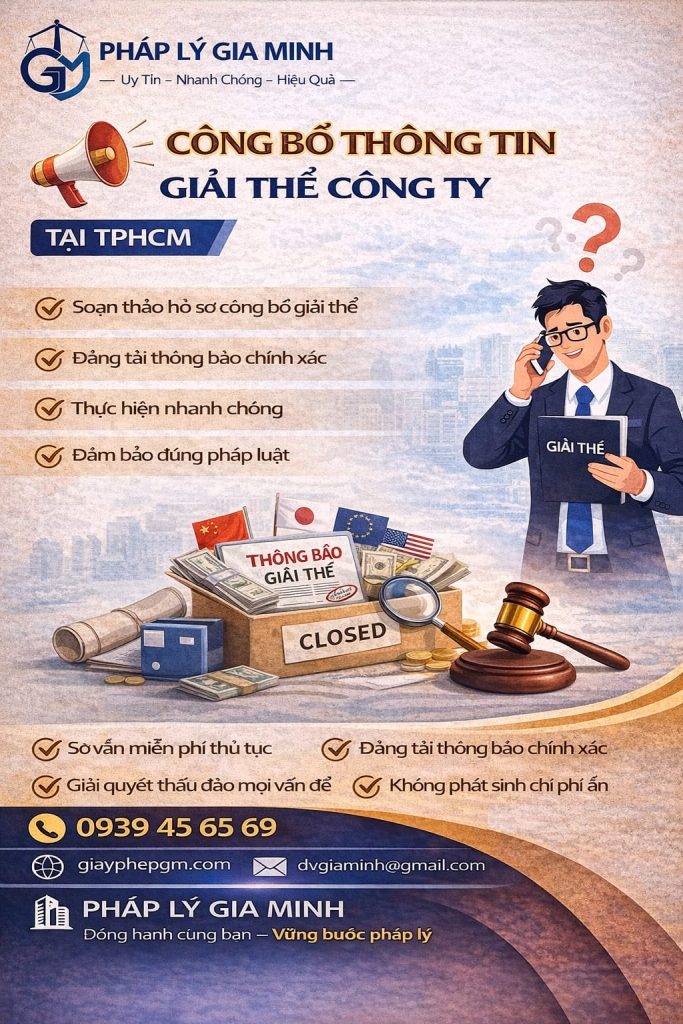 Thủ tục giải thể công ty FDI tại TPHCM mới nhất 2026 1 thủ tục giải thể công ty fdi tại tphcm