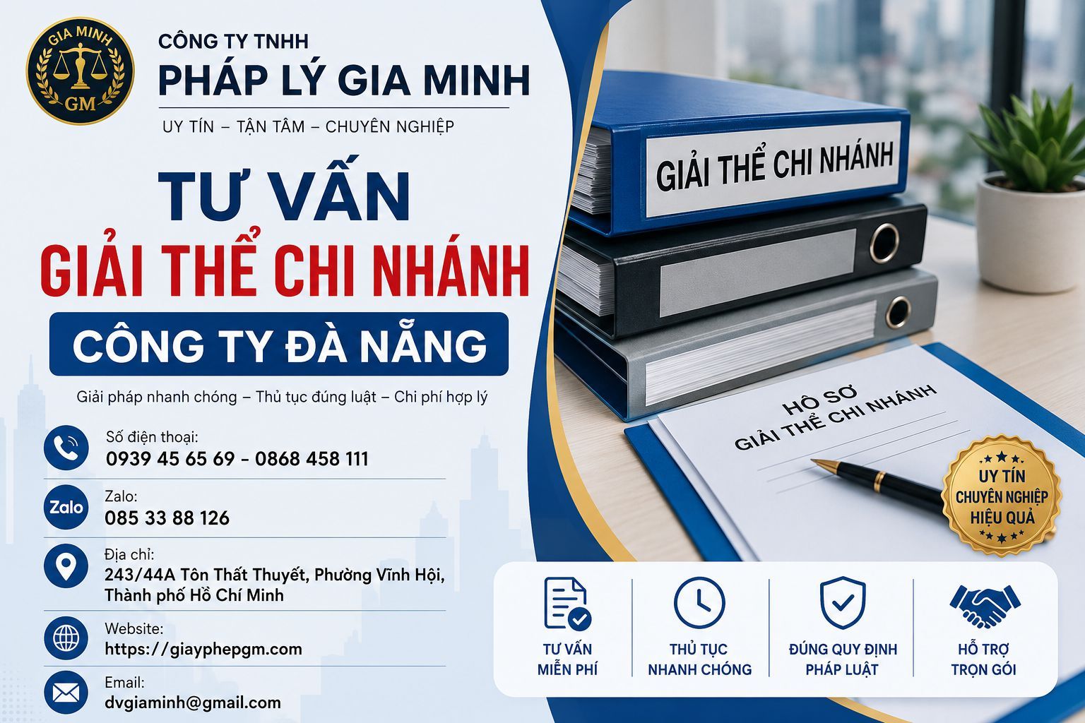 Tư vấn giải thể chi nhánh công ty Đà Nẵng