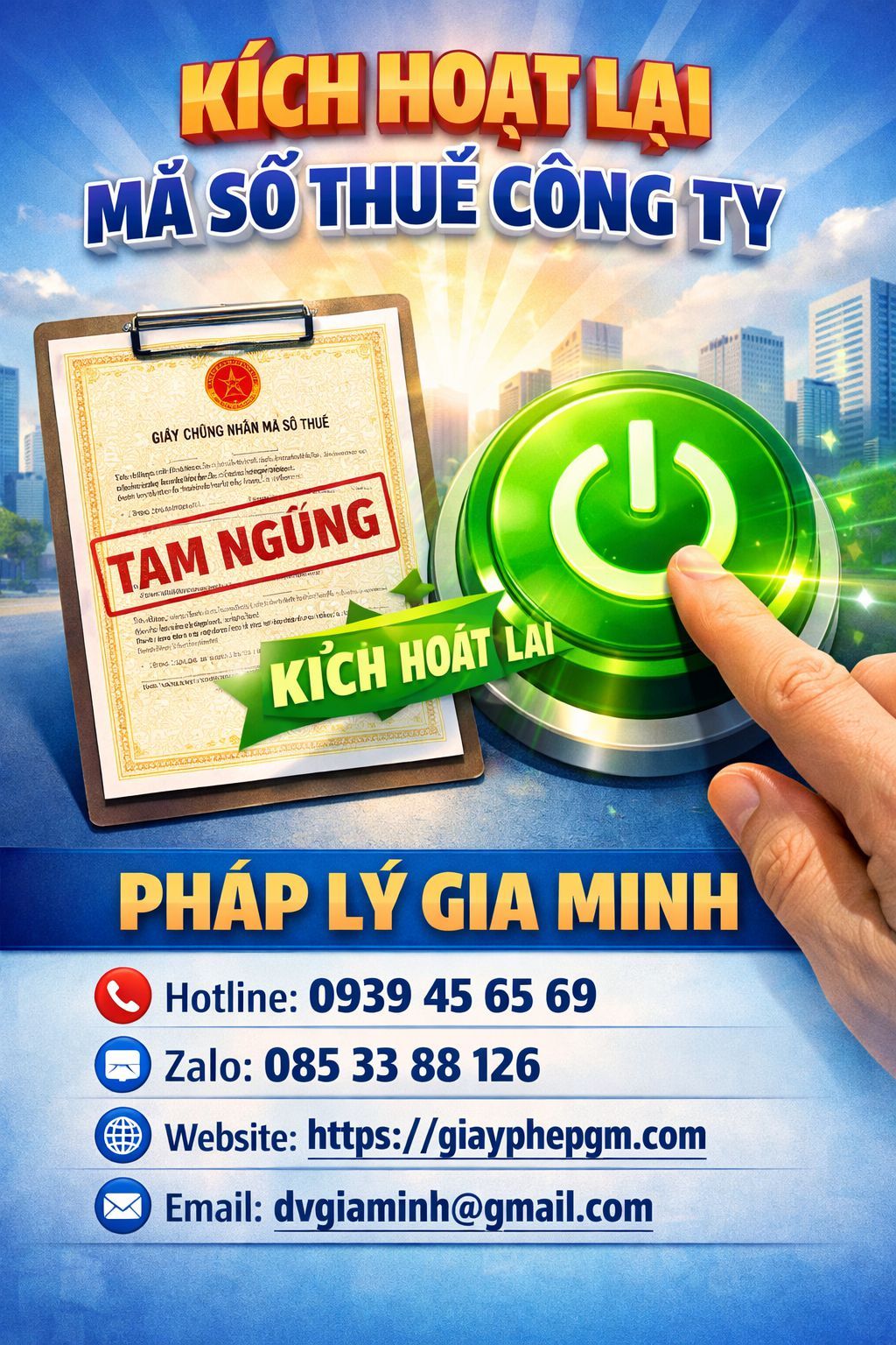 Xử lý mã số thuế bị khóa