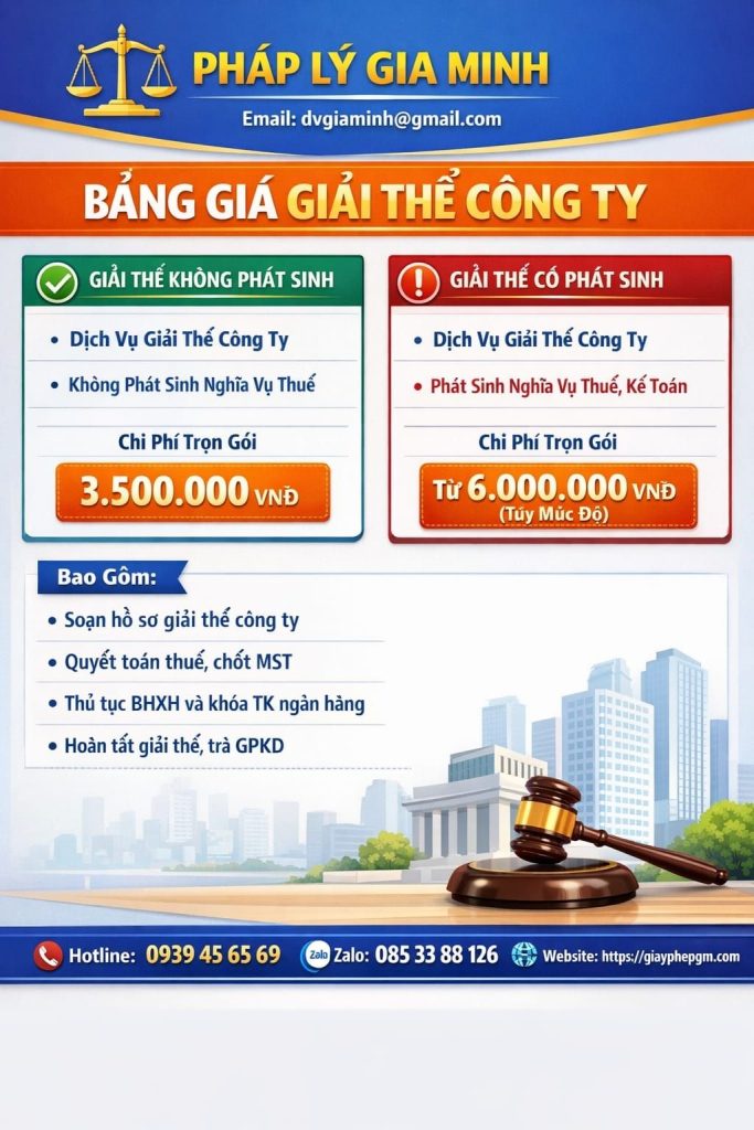 Dịch vụ giải thể doanh nghiệp xây dựng tại Thành phố Hồ Chí Minh