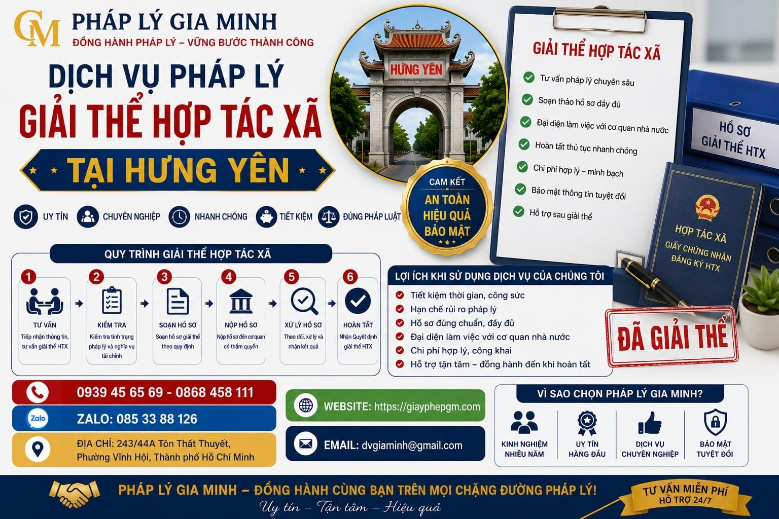 Dịch vụ pháp lý giải thể hợp tác xã tại Hưng Yên