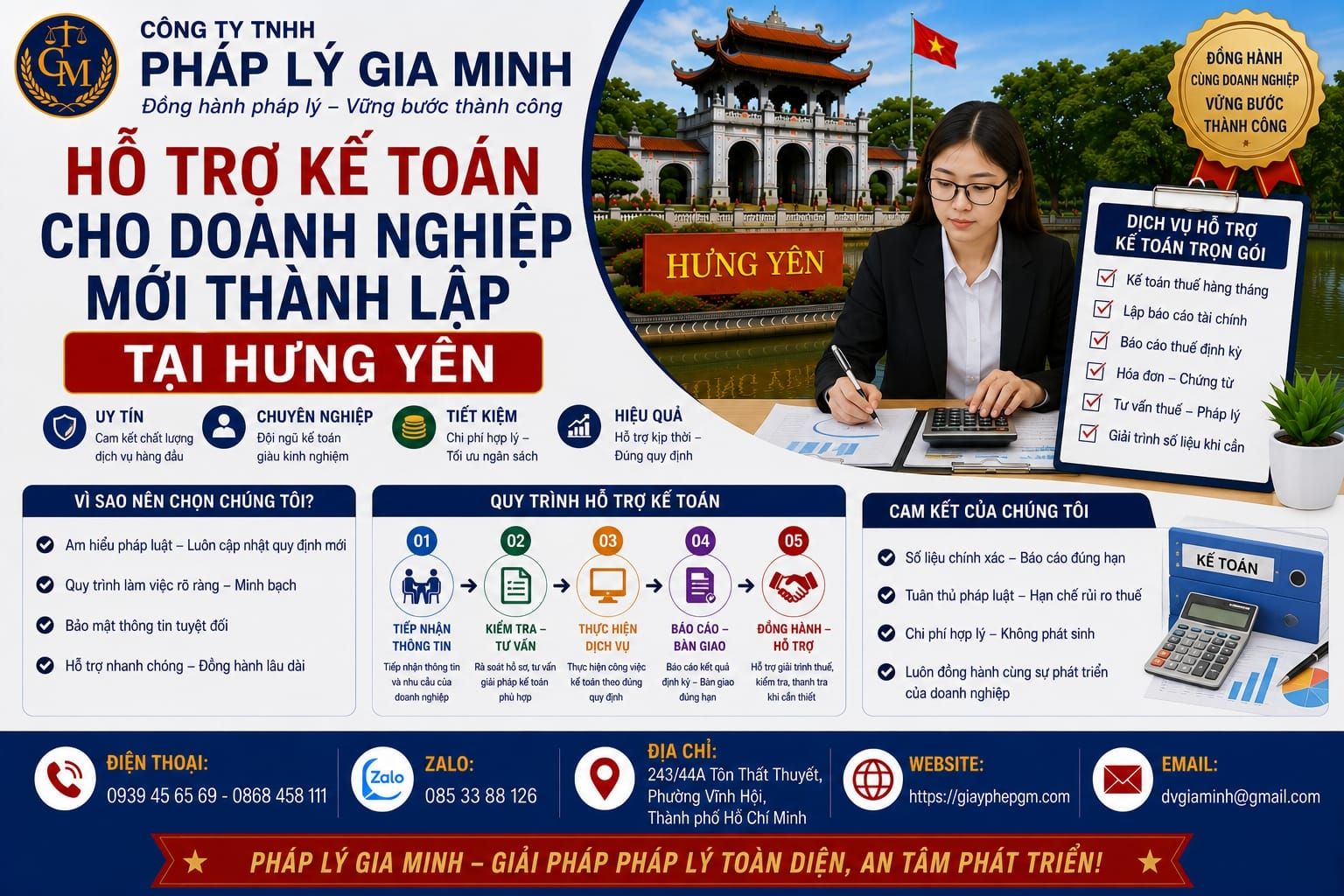 Hỗ trợ kế toán cho doanh nghiệp mới thành lập tại Hưng Yên