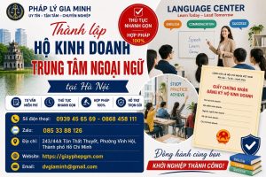 Thành lập hộ kinh doanh trung tâm ngoại ngữ tại Hà Nội