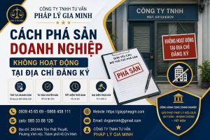 Cách Phá Sản Doanh Nghiệp Không Hoạt Động Tại Địa Chỉ Đăng Ký