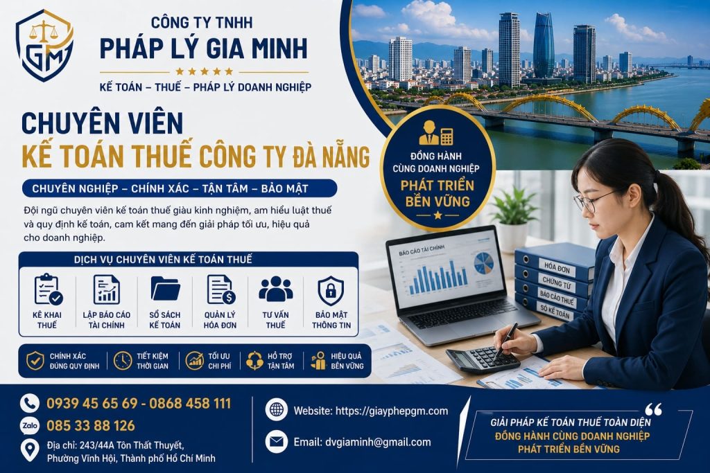 Chuyên viên kế toán thuế công ty Đà Nẵng
