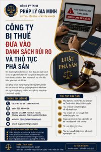 Công Ty Bị Thuế Đưa Vào Danh Sách Rủi Ro Và Thủ Tục Phá Sản