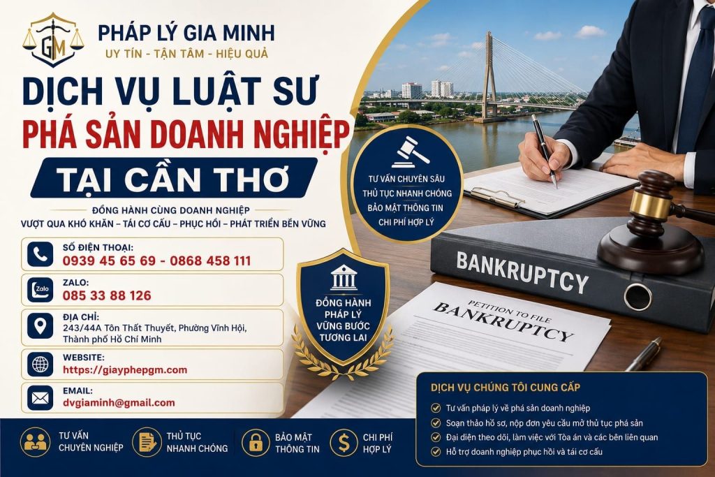 Dịch Vụ Luật Sư Phá Sản Doanh Nghiệp Tại Cần Thơ