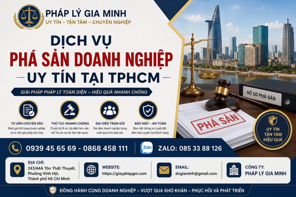 Dịch Vụ Phá Sản Doanh Nghiệp Uy Tín Tại TPHCM