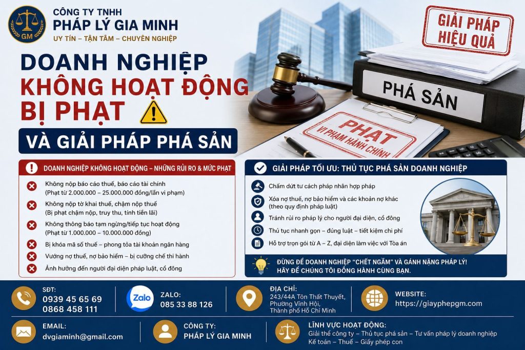 Doanh Nghiệp Không Hoạt Động Bị Phạt Và Giải Pháp Phá Sản