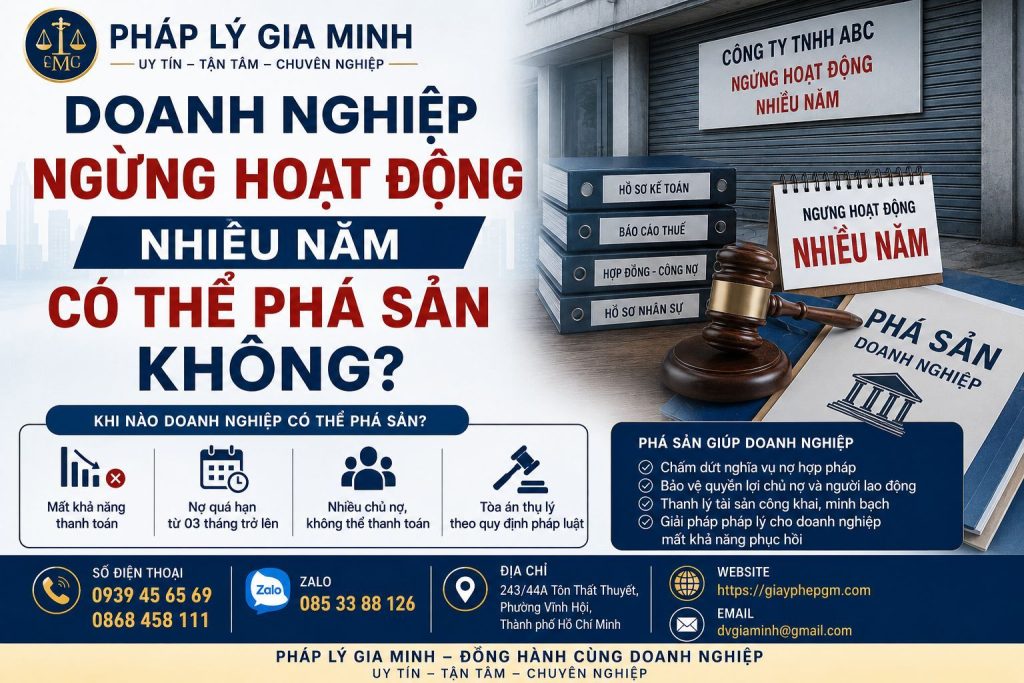 Doanh Nghiệp Ngừng Hoạt Động Nhiều Năm Có Thể Phá Sản Không