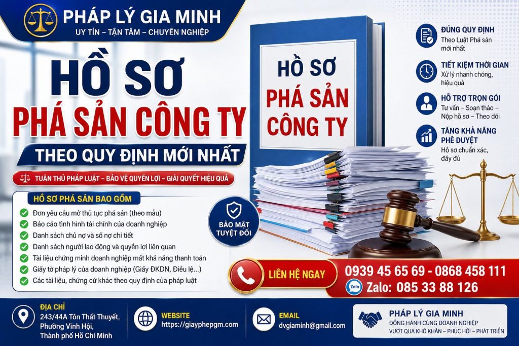 Hồ Sơ Phá Sản Công Ty Theo Quy Định Mới Nhất