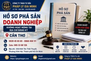 Hồ Sơ Phá Sản Doanh Nghiệp Không Hoạt Động Tại Địa Chỉ Đăng Ký Cần Thơ