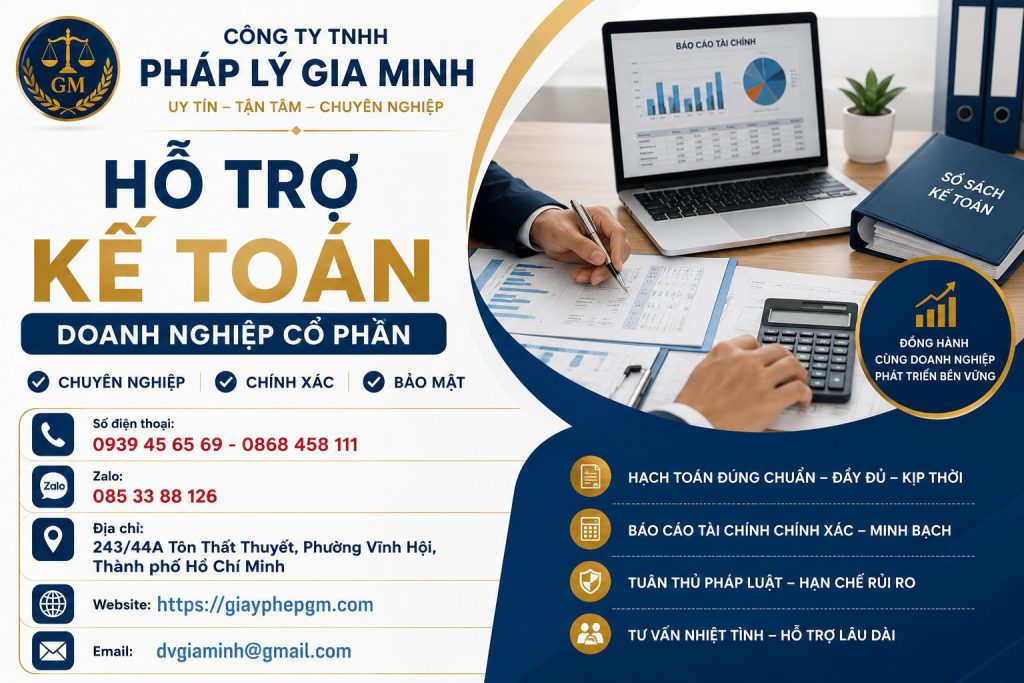 Hỗ trợ kế toán doanh nghiệp cổ phần