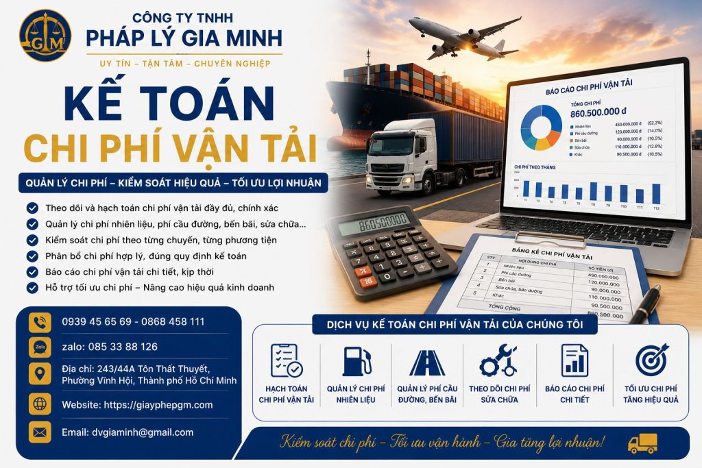 Kế toán chi phí vận tải
