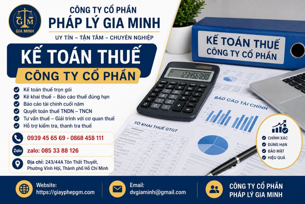 Kế toán thuế công ty cổ phần