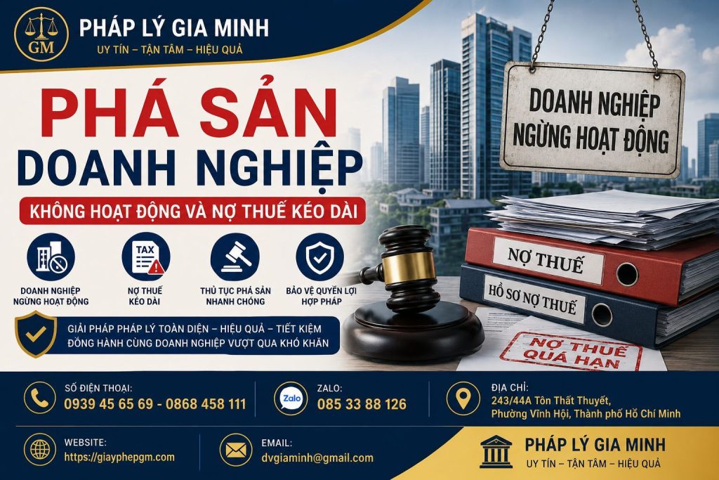 Phá sản doanh nghiệp không hoạt động và nợ thuế kéo dài