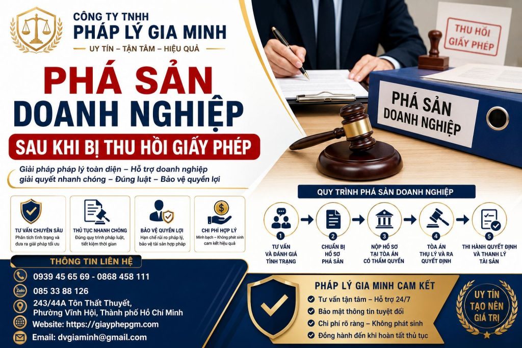 Phá Sản Doanh Nghiệp Sau Khi Bị Thu Hồi Giấy Phép