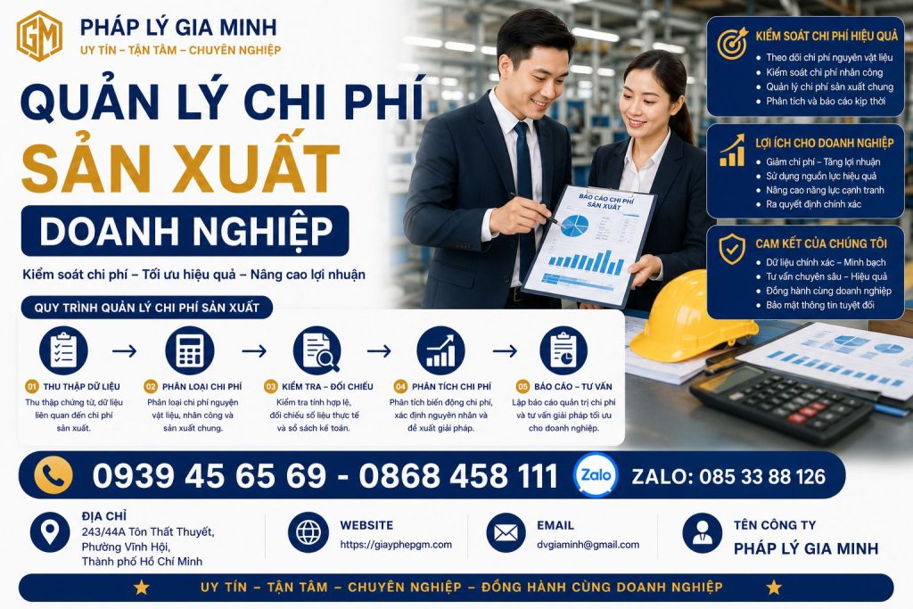 Quản lý chi phí sản xuất doanh nghiệp