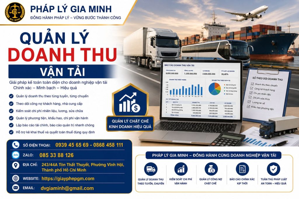 Quản lý doanh thu vận tải