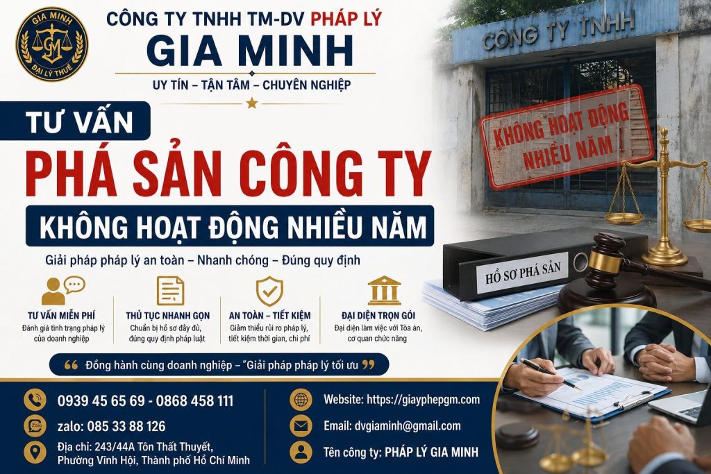 Tư vấn phá sản công ty không hoạt động nhiều năm