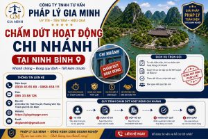 Chấm dứt hoạt động chi nhánh tại Ninh Bình
