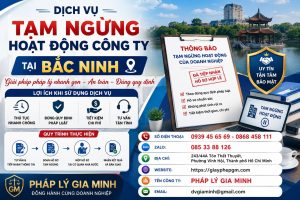 Dịch vụ tạm ngừng hoạt động công ty tại Bắc Ninh