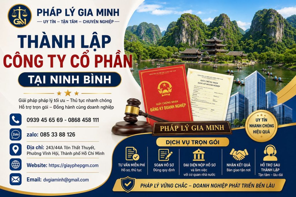 Thành lập công ty cổ phần tại Ninh Bình 1 Thành lập công ty cổ phần tại Ninh Bình